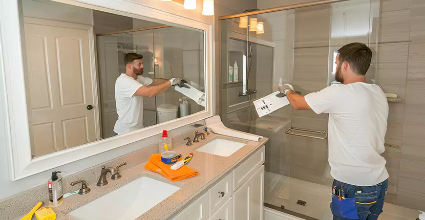 Simple Modern Bathroom Remodel in FortMyers