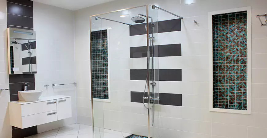 Modern Standing Shower Remodel in FortMyers