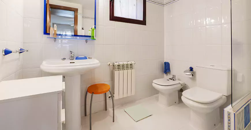 White Shower Remodel in FortMyers